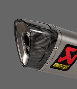 AKRAPOVIC END CAP SET CARBON BLACK V-EC350