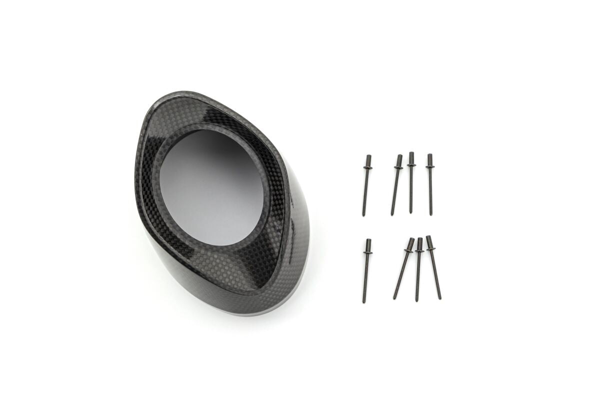 AKRAPOVIC END CAP SET CARBON BLACK V-EC301