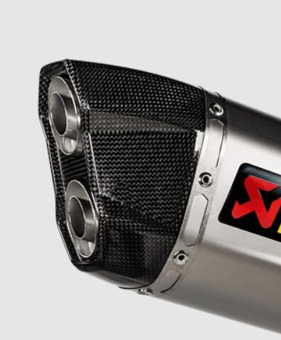 AKRAPOVIC END CAP SET CARBON BLACK V-EC373