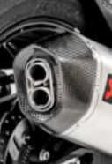 AKRAPOVIC END CAP SET CARBON V-EC332