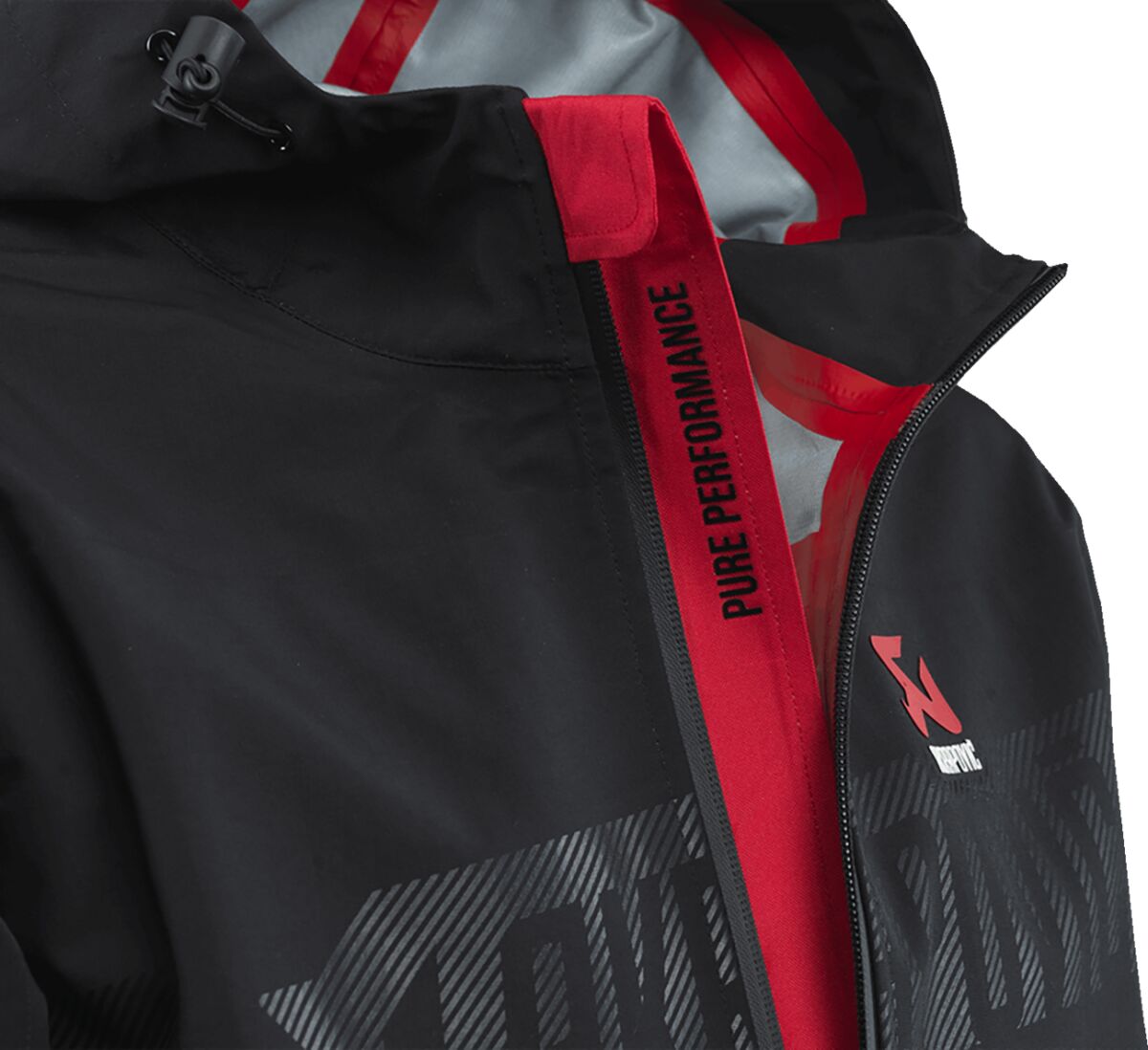 AKRAPOVIC RAIN JACKET BLACK MEN 3XL 802073