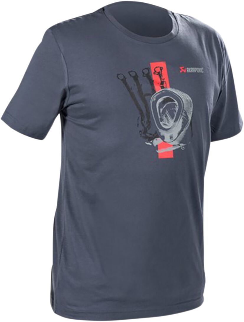 AKRAPOVIC TEE MEN RD STRIP BL/GR 3X 801772