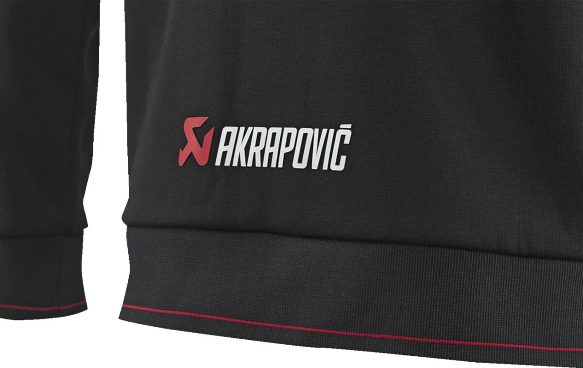 AKRAPOVIC ZIP HOODIE BLACK MEN XL 802058