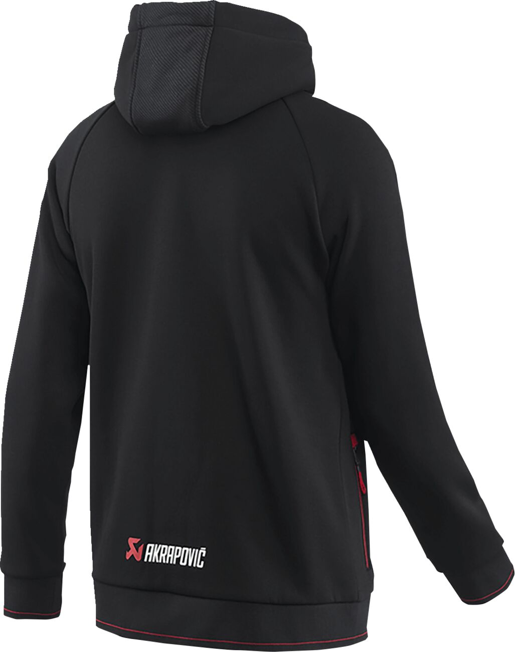 AKRAPOVIC ZIP HOODIE BLACK MEN 2XL 802059