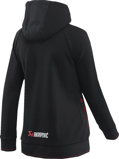 AKRAPOVIC ZIP HOODIE BLACK WMN S 802062