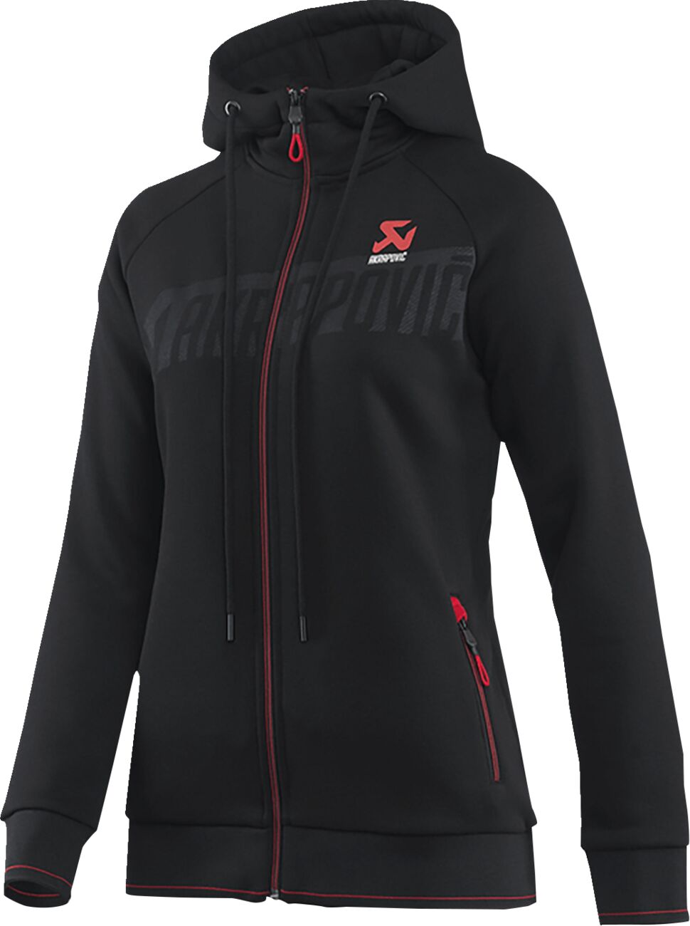 AKRAPOVIC ZIP HOODIE BLACK WMN S 802062