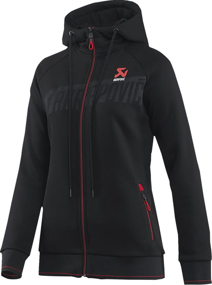 AKRAPOVIC ZIP HOODIE BLACK WMN S 802062