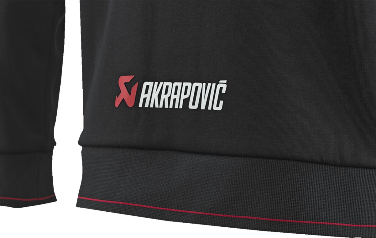 AKRAPOVIC ZIP HOODIE BLACK WMN S 802062