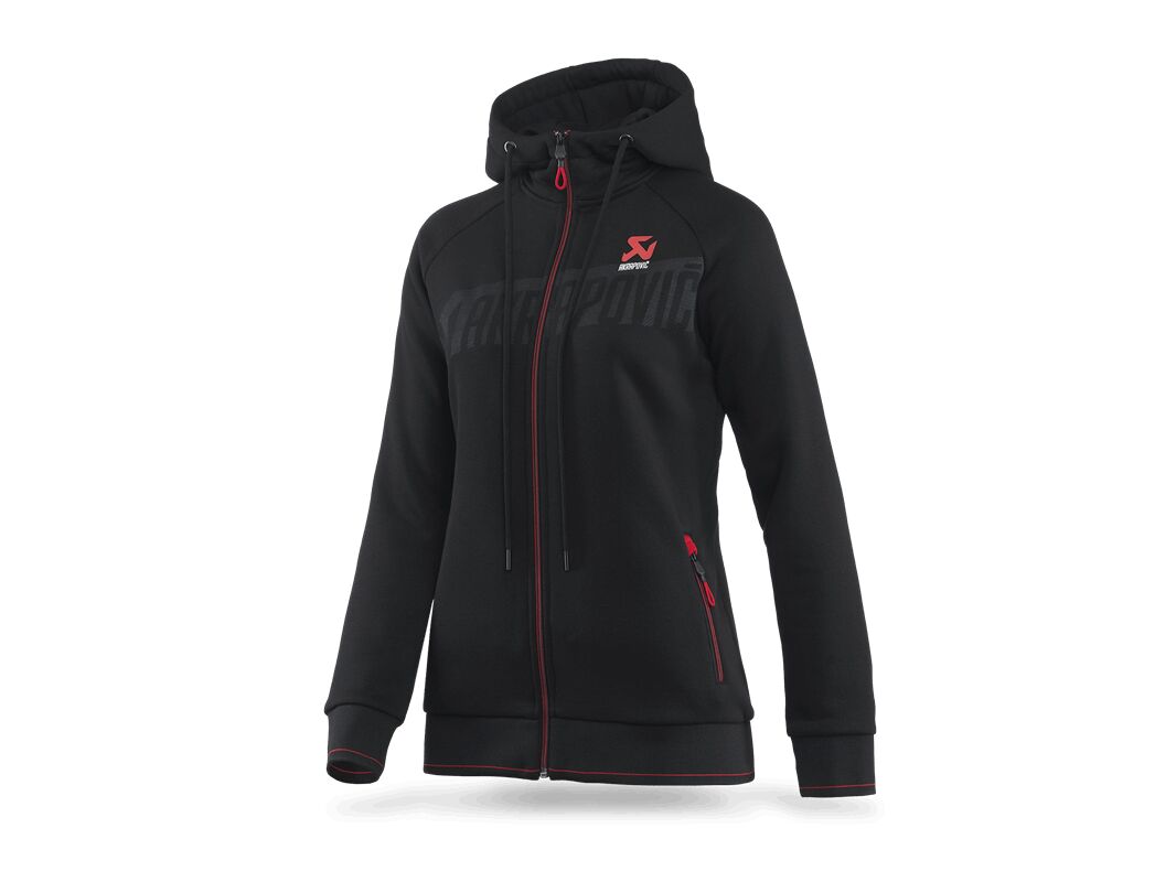AKRAPOVIC ZIP HOODIE BLACK WMN M 802063