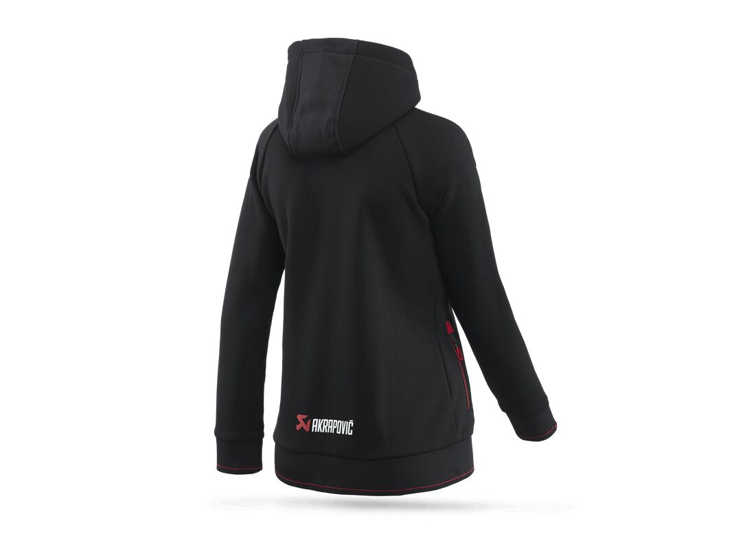 AKRAPOVIC ZIP HOODIE BLACK WMN M 802063