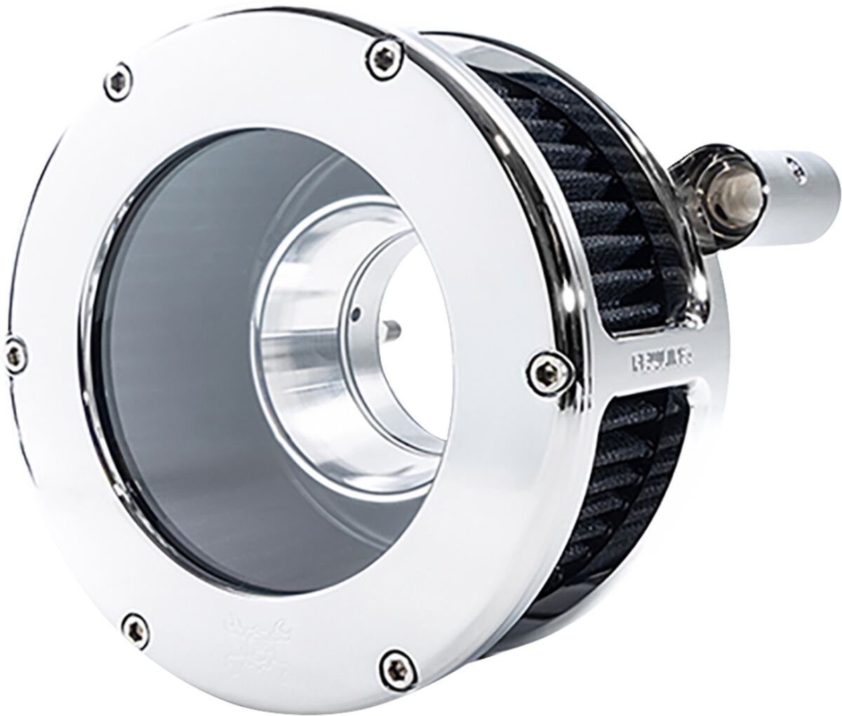 Feuling Parts AIR CLEANER BA CLEAR COVER CHROME/BLACK 93-99 EVO BT 5568