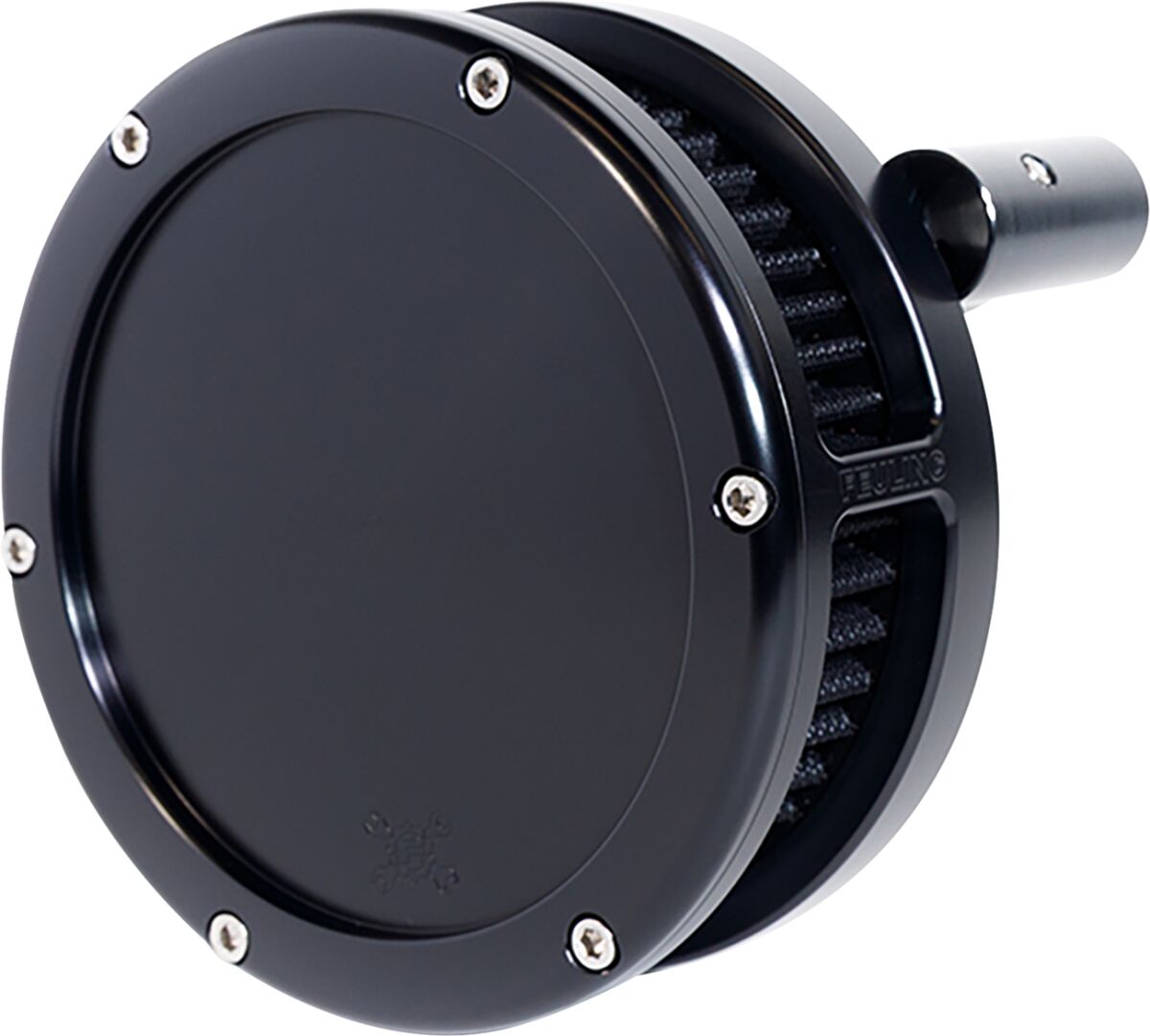 Feuling Parts AIR CLEANER BA SLIM SOLID COVER BLACK/BLACK 99-17 TWIN CAM 5543-S