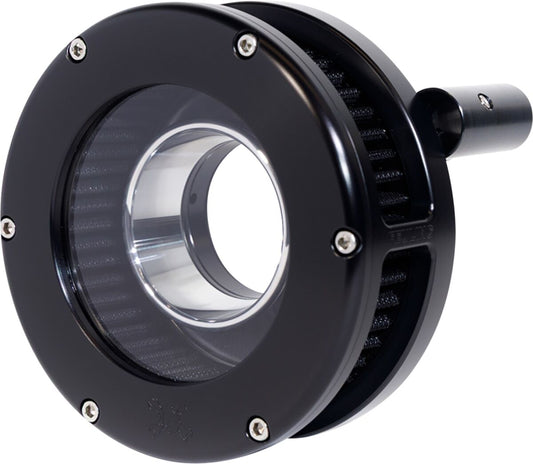 Feuling Parts AIR CLEANER BA SLIM CLEAR COVER BLACK/BLACK 99-17 TWIN CAM 5544-S