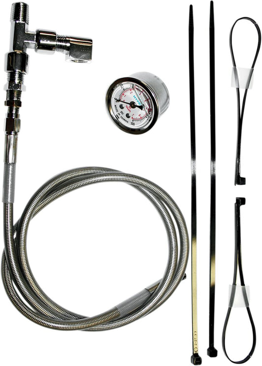 Feuling Parts REMOTE OIL PSI GAUGE KIT STAINLESS 9018