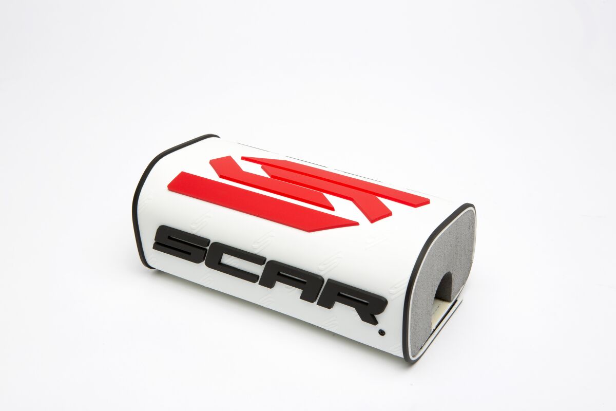 Scar Racing OVERSIZE BAR PADS O2 WHITE SMSOW