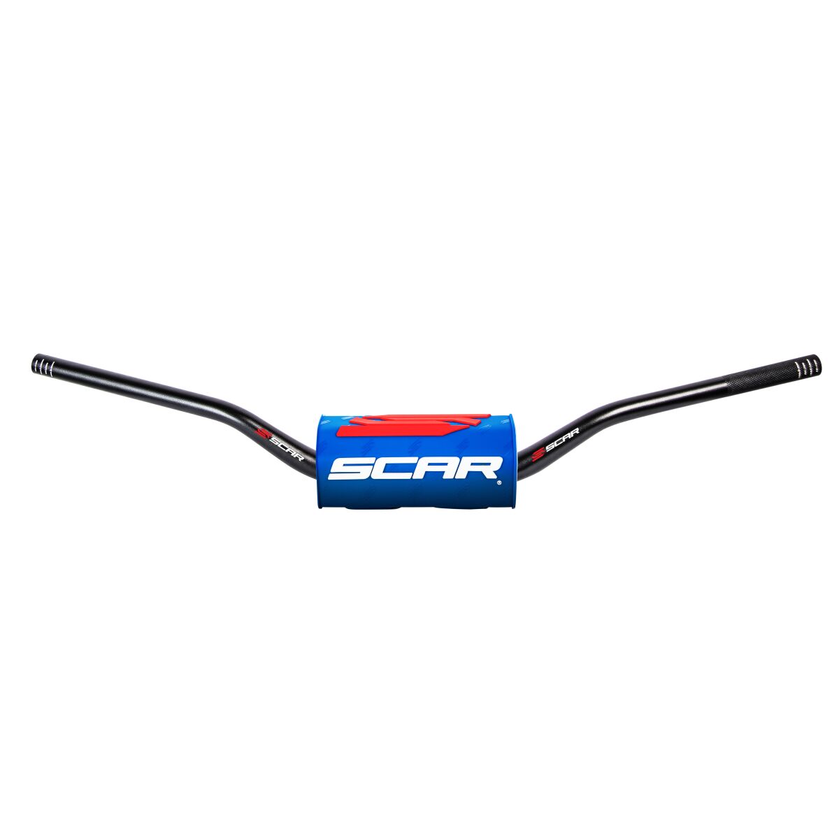 Scar Racing HANDLEBAR O2 LOW BK/BL PAD S9142BL