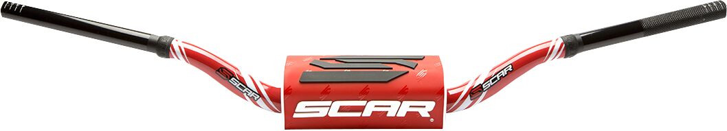 Scar Racing HANDLEBAR O2 LOW RD/RD PAD S9142RD-RD