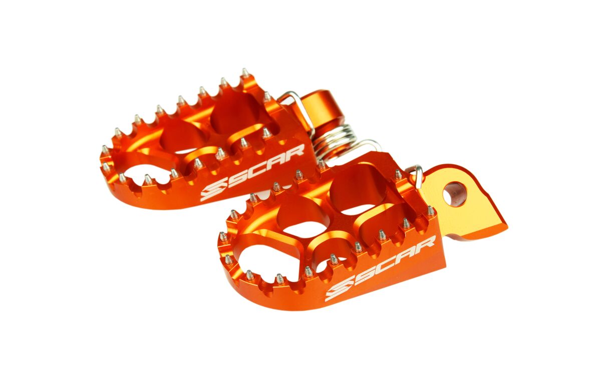 Scar Racing EVOLUTION FOOTPEGS ORANGE S5510OR