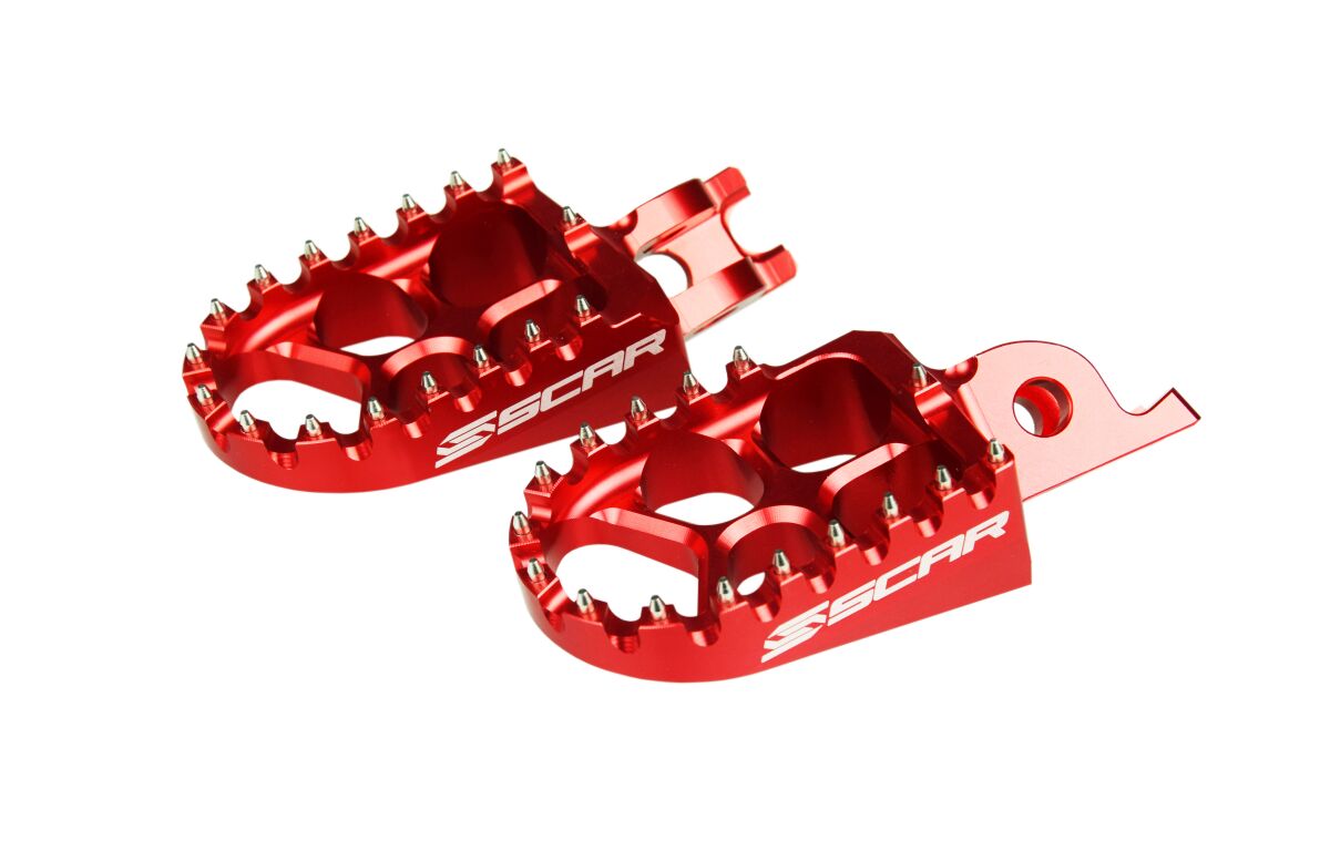 Scar Racing FOOTPEGS EVO SCAR RED S3515R