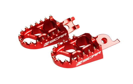 Scar Racing FOOTPEGS EVO SCAR RED S3515R