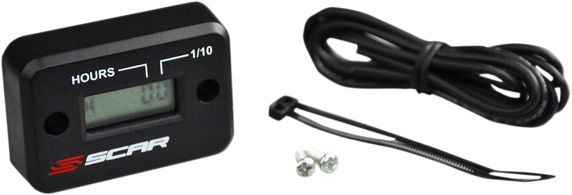 Scar Racing HOUR METER BLACK HM