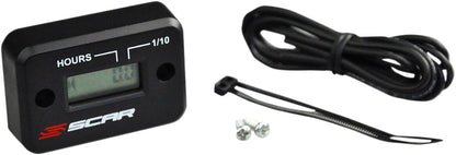 Scar Racing HOUR METER BLACK HM