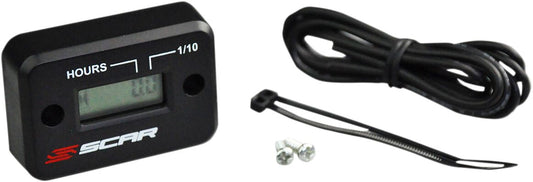 Scar Racing HOUR METER BLACK HM
