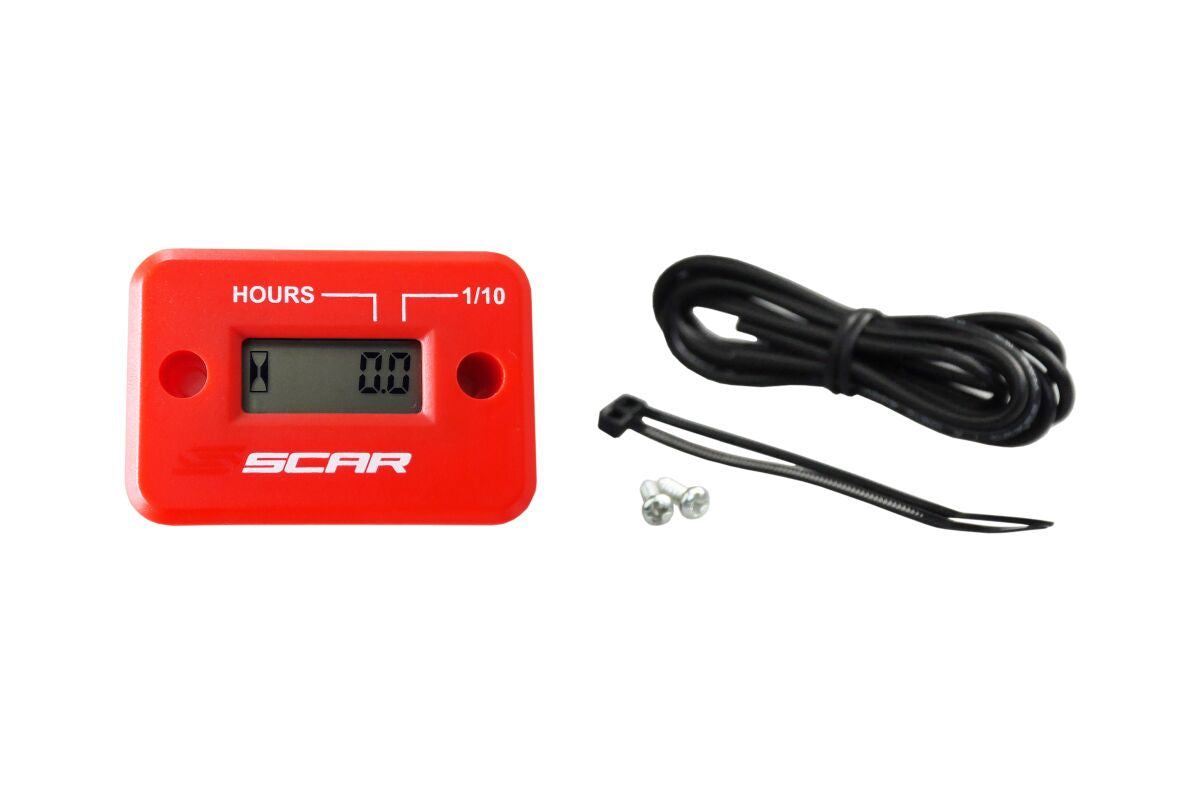 Scar Racing HOUR METER RED HMR