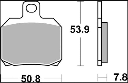 BREMBO BRAKE PAD SINTER XS SCOOTER 07004XS