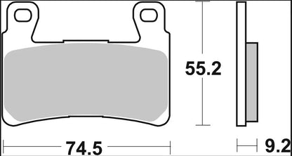 BREMBO BRAKE PAD SA SINT FR 07HD20SA