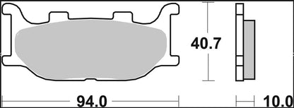 BREMBO BRAKE PAD SINTER XS SCOOTER 07042XS
