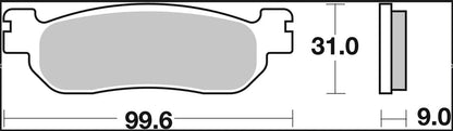 BREMBO BRAKE PAD SINTER XS SCOOTER 07043XS