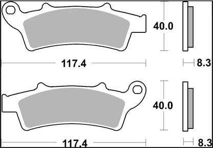 BREMBO BRAKE PAD SINTER XS SCOOTER 07045XS