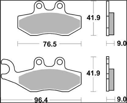BREMBO BRAKE PAD SINTER XS SCOOTER 07056XS