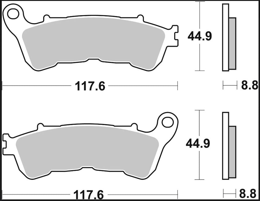 BREMBO BRAKE PAD SINTER XS SCOOTER 07063XS