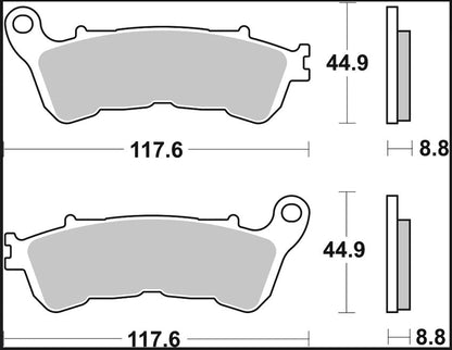 BREMBO BRAKE PAD SINTER XS SCOOTER 07063XS
