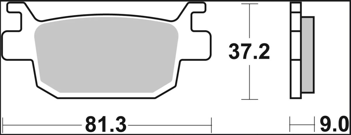 BREMBO BRAKE PAD SINTER XS SCOOTER 07064XS