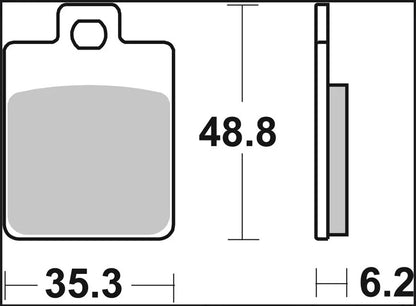BREMBO BRAKE PAD SINTER XS SCOOTER 07067XS