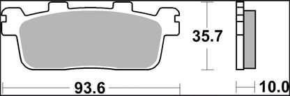 BREMBO BRAKE PAD SINTER XS SCOOTER 07069XS