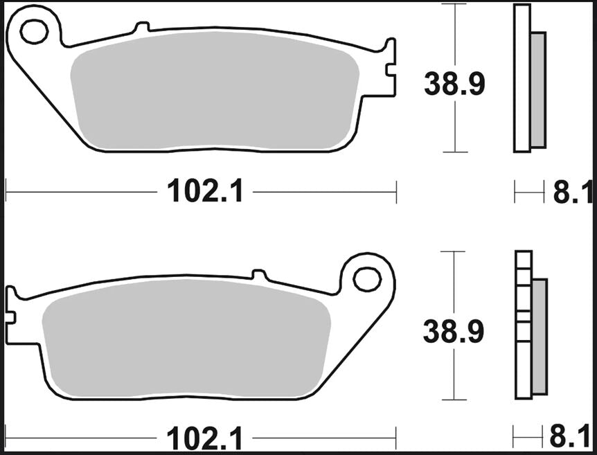 BREMBO BRAKE PAD SINTER XS SCOOTER 07074XS
