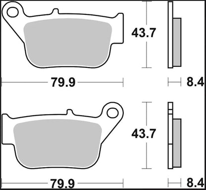 BREMBO BRAKE PAD SINTER XS SCOOTER 07109XS