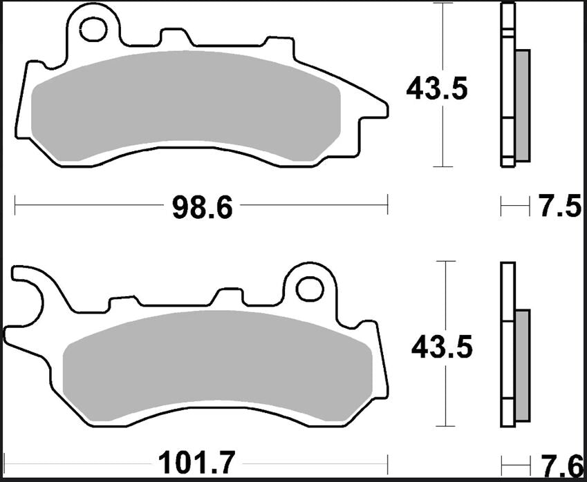 BREMBO BRAKE PAD SINTER XS SCOOTER 07118XS