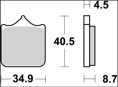 BREMBO BRAKE PAD SR SINT FR 07BB33SR