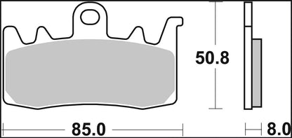 BREMBO BRAKE PAD LA SINT FR/RR 07BB38LA