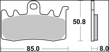 BREMBO BRAKE PAD SA SINT FR/RR 07BB38SA