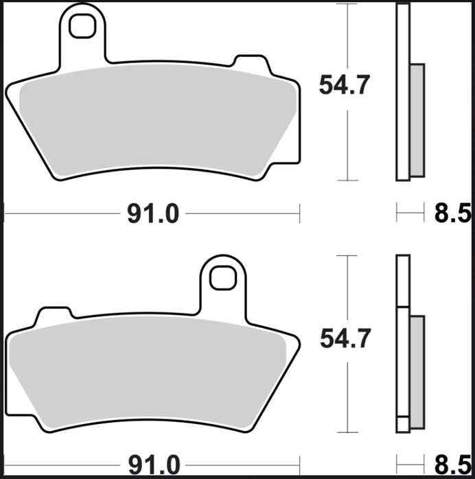 BREMBO BRAKE PAD SA SINT FR 07BB40SA