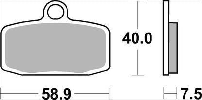 BREMBO BRAKE PAD SINTER SX OFFROAD 07GR20SX