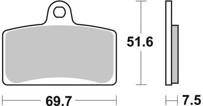 BREMBO BRAKE PAD SA SINT FR 07GR72SA