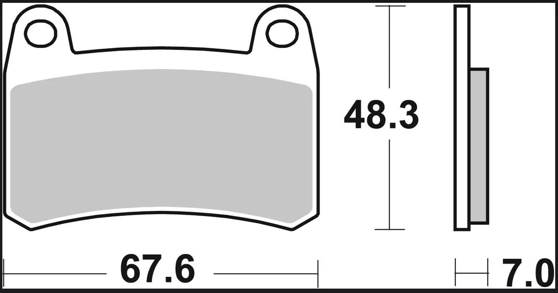 BREMBO BRAKE PAD SA SINT FR 07GR83SA
