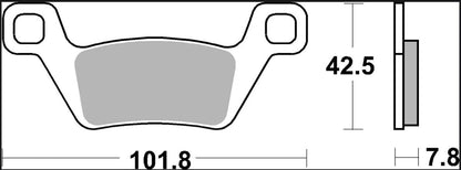 BREMBO BRAKE PAD SINTER SD OFFROAD 07GR86SD